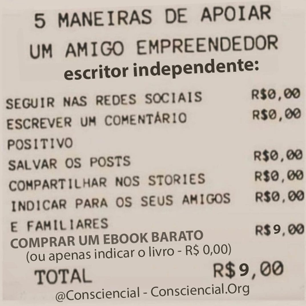 Como apoiar um escritor independente sem gastar nada